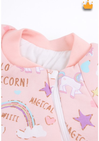 2-9 Yaş 2.5 Tog Kalın Elyaf Dolgulu Premium Kalite Çocuk Uyku Tulumu Pembe Unicorn 23504 indirimleri