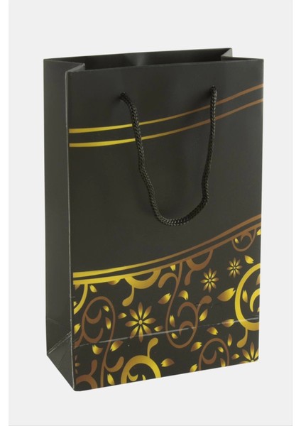 11*17 Çiçek Desenli Ipli Karton Çanta 1 Adet