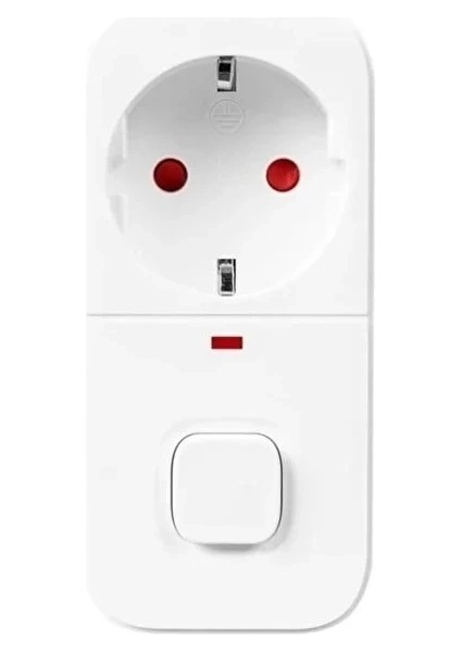 Isıya Duyarlı Devre ve Akım Korumalı Duvar Tekli Anahtarlı Priz Fiş 16A/250V 750