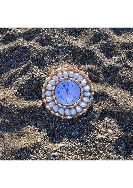 Renkli Deniz Kabuklu Dekoratif Duvar Saati El Yapımı fırsatları