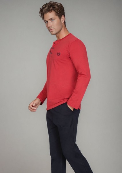 Erkek Giyim %100 Pamuk Penye Pijama Takımı L1.ANC.1001.01