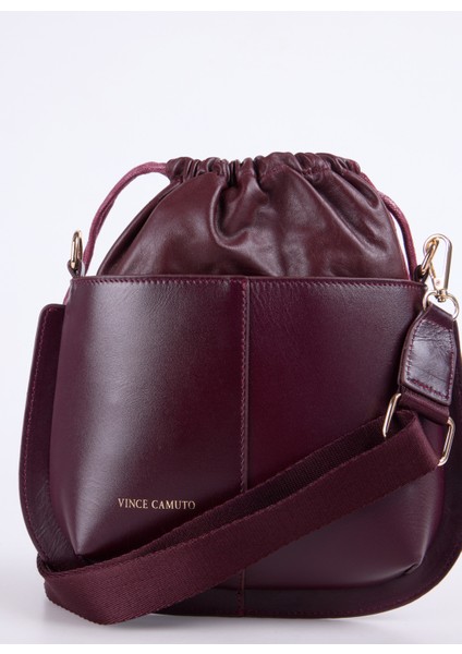 Deri Bordo Kadın Tote Çanta Velma-Maısy