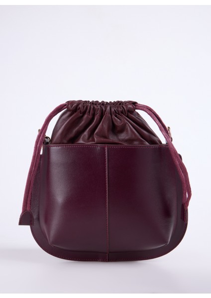 Deri Bordo Kadın Tote Çanta Velma-Maısy modelleri