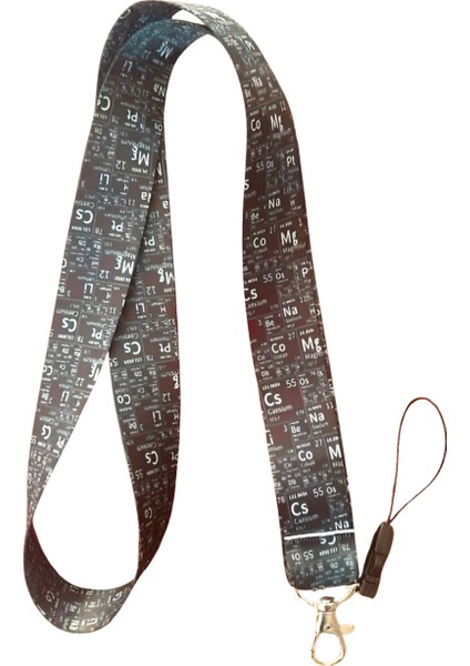 Öğrenci Matematik Formülleri Boyun Askı Ipi ve Telefon Askısı + Kartlık