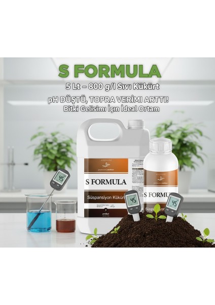 S Formula 5 Lt – 800 G/l Sıvı Kükürt | Bitki Besleme, Mantar ve Zararlılara Karşı Doğal Koruma modelleri