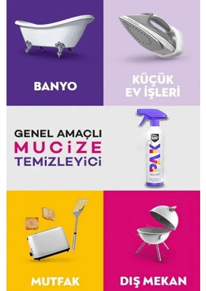 Pak Genel Amaçlı Temizleme 500GR + Mucize Yağ Sökücü Sprey