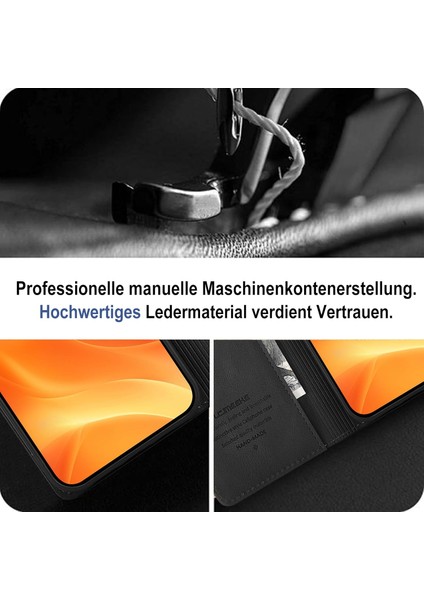 Samsung Galaxy S24 Ultra Uyumlu Ekran Koruyuculu Kılıf Kapaklı Kartlıklı Deri Görünümlü Standlı Kapak modelleri