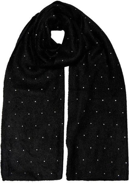 Kadın Onlkatherıne Taş Detaylı Yünlü Atkı 15349814 Siyah