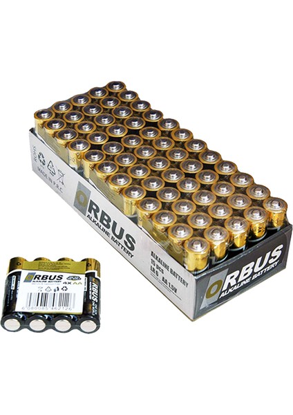 2 Adet Orbus Alkalin Pil Aa 4' Lü LR06 fiyatları