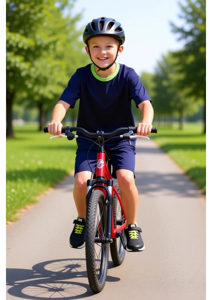 Genç Yetişkin Pamuklu Bisiklet Yaka Tişört ve Şort Takımı Kaliteli Şık Rahat Günlük fırsatları