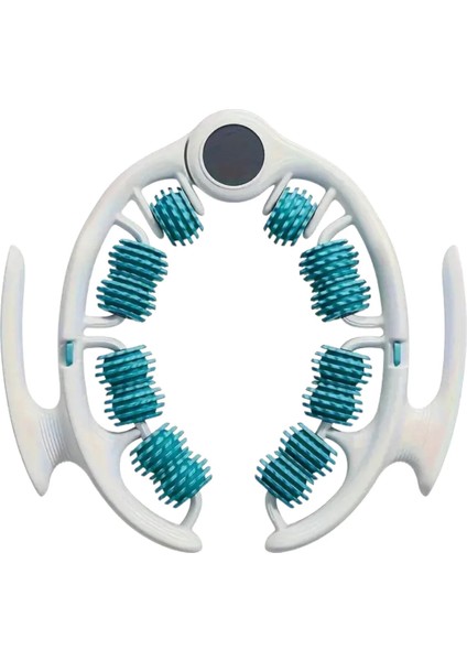 14 Tekerli Kas Gevşetici Sıkılaştırıcı Masaj Aleti Ayarlanabilir Lenf Drenaj Bacak Kol Selülit Yeşil