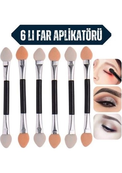 Far Aplikatör Göz Makyaj Çubukları 6 Adet fiyatları