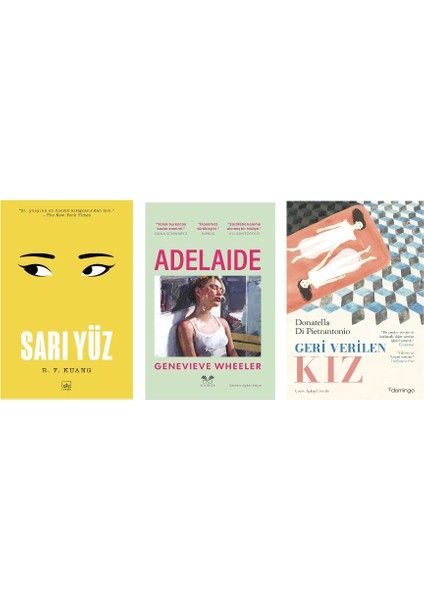 Sari Yuz + Adelaide+ Geri Verilen Kiz=(3kitap)