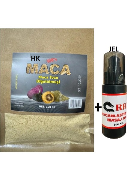 Maca Tozu Öğütülmüş 100MG ve Rbyjel 100ML