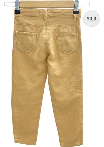 Mojo Erkek Bebek 1-5 Yaş Keten Pantolon 2343 Somon