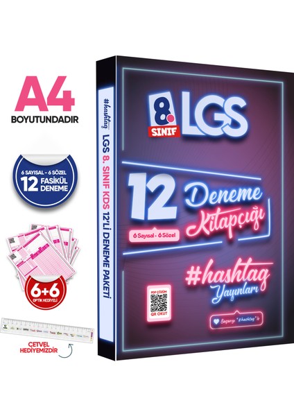 2026 8.sınıf #hashtag Kazanım Değerlendirme Sınavı 6lı Sarmal Deneme Paketi Çözümlü Türkiye Geneli