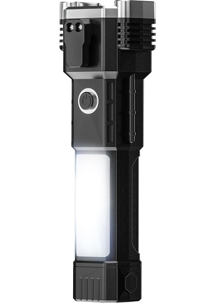 HP71 Acil Durum El Feneri 4 Modlu Powerbank & Cam Kırma Çekici Type-C Şarjlı Siyah fiyatları