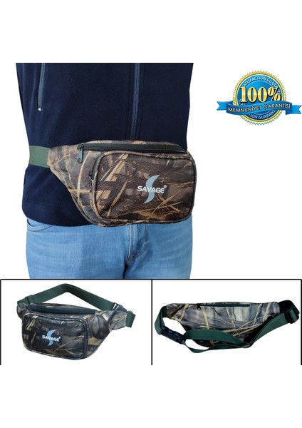 HH0297 Bel Çantası Sazlık Desen Su Geçirmez Outdoor Av Çantası