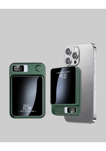 safe Powerbank 10.000 Mah Kablosuz ve Dijital Ekranlı Hızlı Şarj Cihazı modelleri