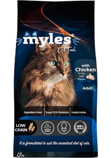 Tavuk Etli Yetişkin Kedi Maması 12 kg