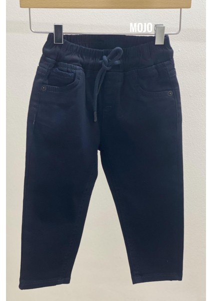 Mojo Erkek Bebek 1-5 Yaş Lastikli Bel Kanvas Pantolon 5365 Lacivert modelleri