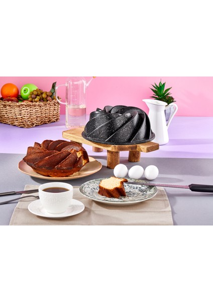 2 Li Granıt Dokum Mını Ruzgar Gulu Desenli Kek KALIBI-110 Mm(Rss 115) fiyatları