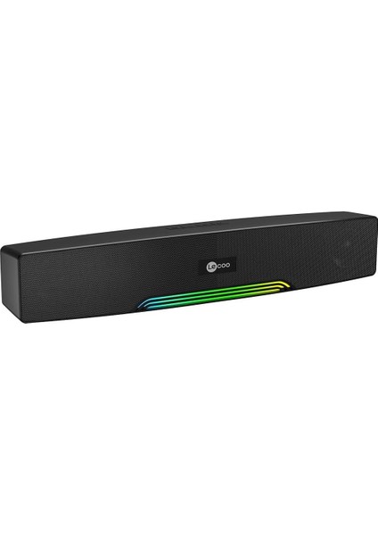 Lecoo DS109 Bluetooth Aux Tf Hafıza Kartı USB 10W Soundbar Taşınabilir Stereo Masaüstü Tv Hoparlör