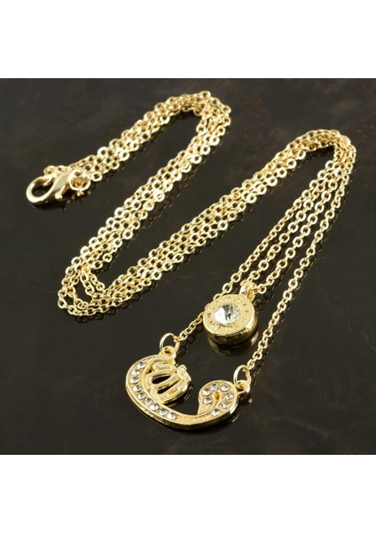 Xmpdby Vav Yeni Sezon Ikili Kolye-Sarı fiyatları