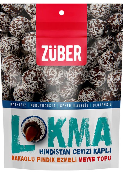 bulurum züber lokma meyve topu 96 gr hindistan cevizli