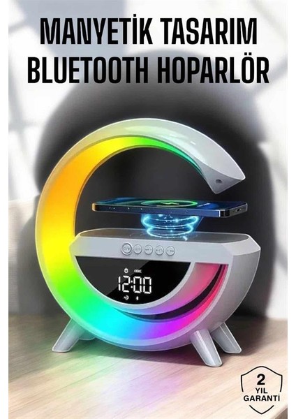 bulurum bluetooth hoparlör dijital göstergeli wireless şarj rgb ışıklı fiyatları