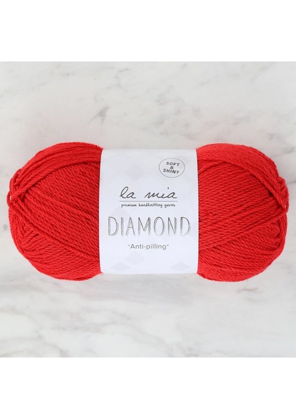 La Mia Diamond Kırmızı El Örgü Ipi - L004 - 33723