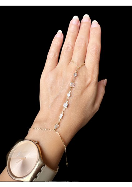 Çelik Gold Daire Kare Damla Dikdörtgen Taşlı Şahmeran