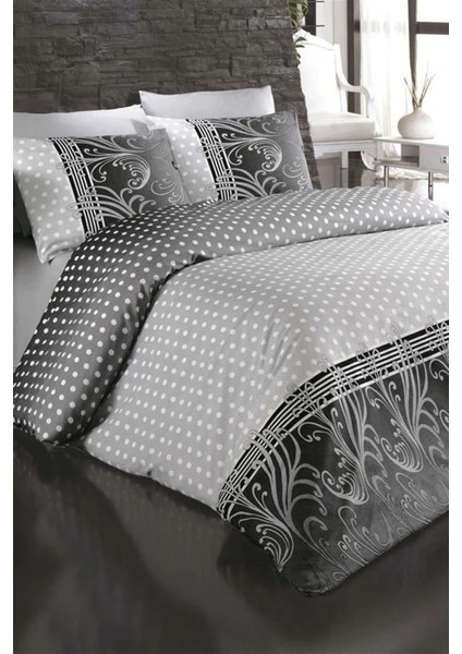 Çift Kişilik Nevresim Takımı Pamuklu Siyah Inci modelleri