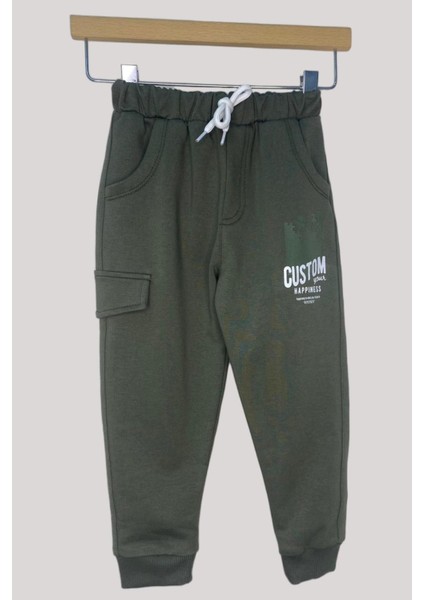 Mojo Erkek Bebek 1-4 Yaş Custom Baskılı Eşofman Altı 10002 Haki