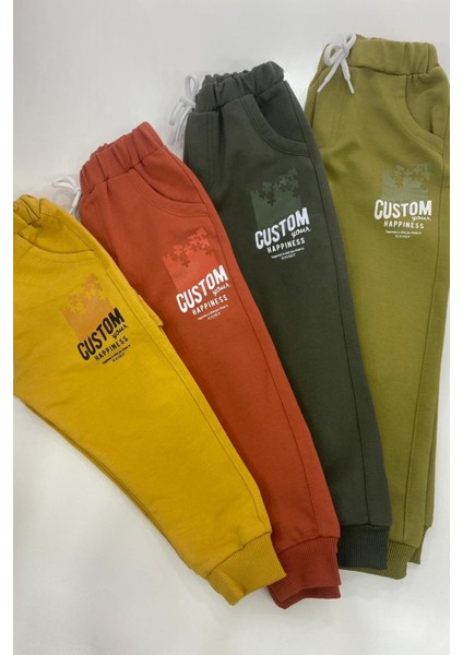 Mojo Erkek Bebek 1-4 Yaş Custom Baskılı Eşofman Altı 10002 Haki