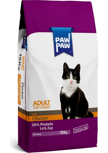 Yetişkin Kedi Maması Tavuklu 15 kg