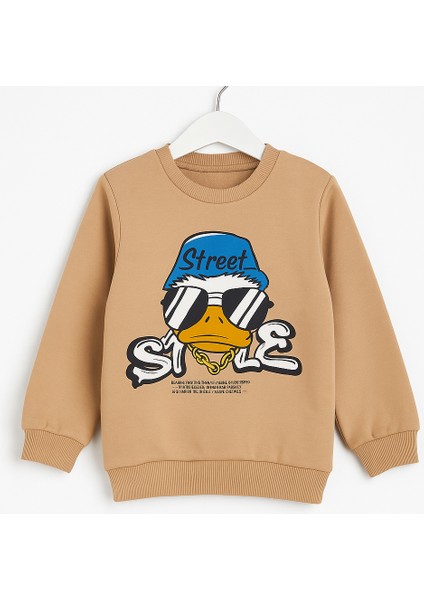 Kız/erkek Çocuk Street Tarzı Baskılı Sweatshirt fiyatları