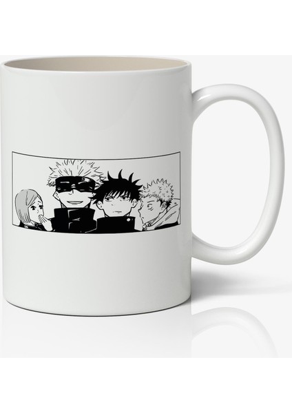 Jujutsu Kaisen Kişiye Özel Anime Temalı Beyaz Kupa Bardak