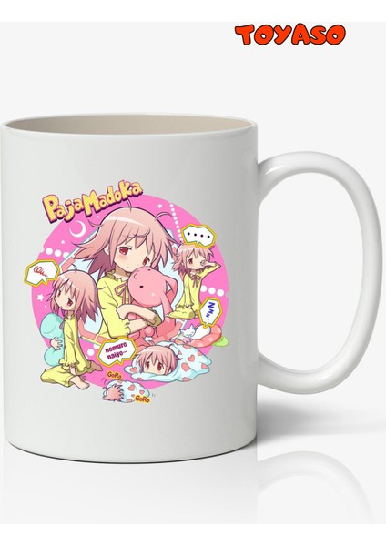 Madoka Magica Beyaz Anime Kupa Bardak Sevgiliye Arkadaşa Hediye