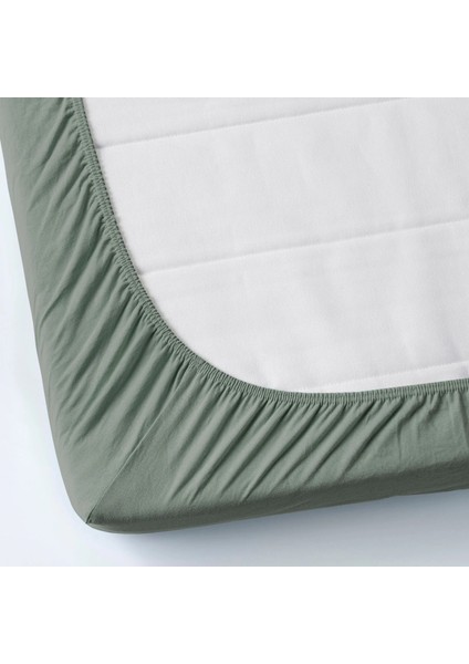 Varvıal Lastikli Çarşaf Gri Yeşil 140 x 200 cm fırsatları