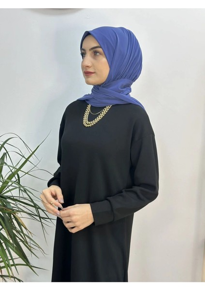 Ithal Kumaş Çıtçıtlı Hazır Şal Iki Sekılde Kullanılır Indigo