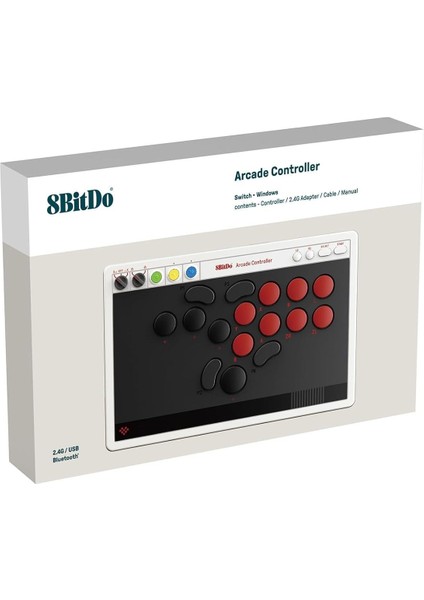 All Button Arcade Stick Bluetooth Kablosuz Nintendo Switch , Pc, Macos, Steam & Raspberry Pi Uyumlu indirimleri