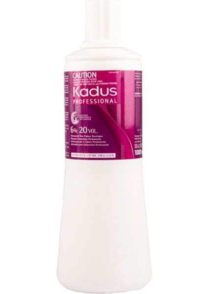 Kadus Professional Cream Developer %6 20 Volume Oksidan Krem 1000 ml