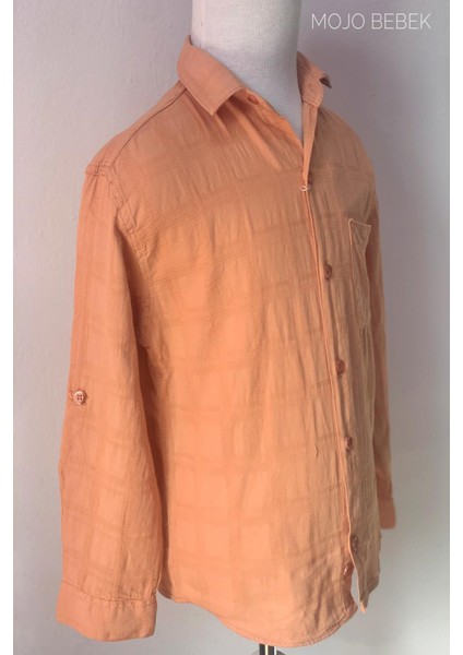 Mojo Erkek Çocuk Yazlık Spor Gömlek 22110 Somon