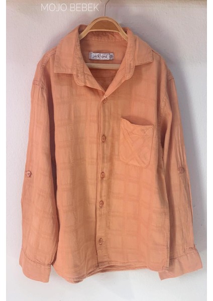 Mojo Erkek Çocuk Yazlık Spor Gömlek 22110 Somon