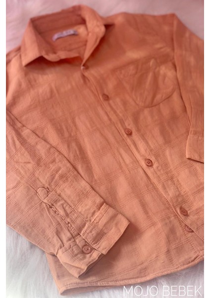 Mojo Erkek Çocuk Yazlık Spor Gömlek 22110 Somon