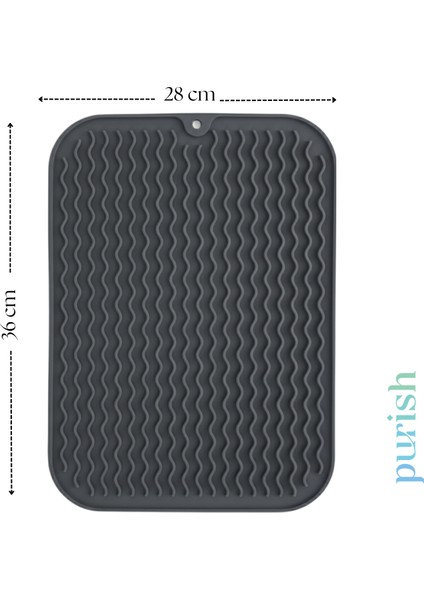 | Bulaşık Kurutma Matı –tpe – 28X36 Cm, Kaymaz, Su Drenaj Kanallı, Katlanabilir ve Kolay Temizlenebilir – Mutfak Tezgâhı Için Bardak & Tabak Kurutma Pedi (Antrasit Gri) modelleri
