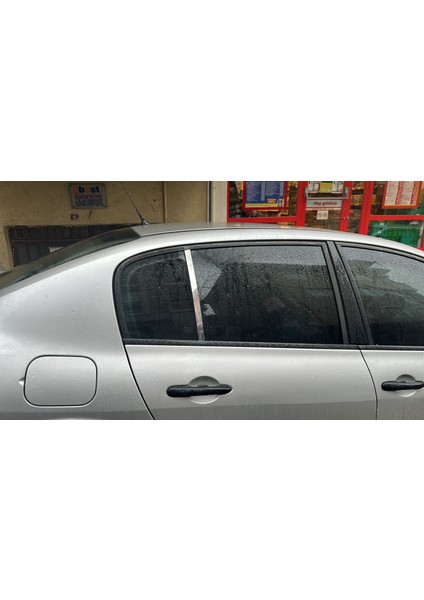 Renault Megane 2 Sedan -Hb Uyumlu Kapı Direği Krom Paslanmaz Çelik 2 Parça Cam Direk fiyatları
