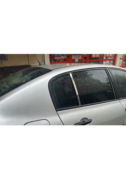 Renault Megane 2 Sedan -Hb Uyumlu Kapı Direği Krom Paslanmaz Çelik 2 Parça Cam Direk indirimleri