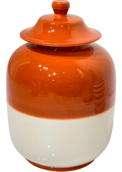 Turuncu Krem Seramik Uzay Kapaklı Küp modelleri